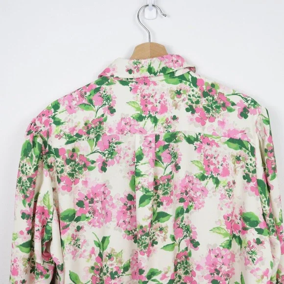 NWT Tuckernuck Gossamer Pink Hydrangea Callahan Shirt Dress XXL - Picture 5 of 12